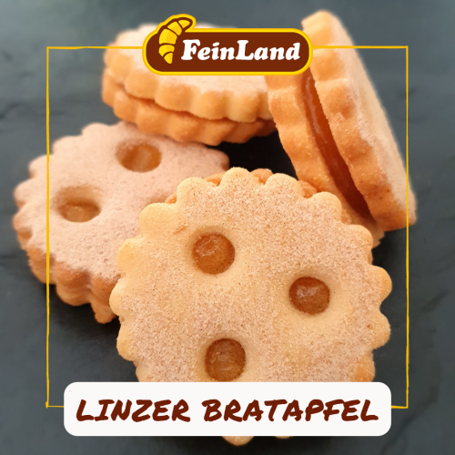 Preview: Gebäck nach Linzer Art gefüllt mit Bratapfel